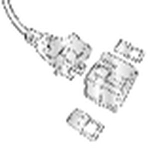 CONNECTEUR D'ALIMENTATION SOUDÉ AVEC SORTIE EN SILICONE POUR NÉON FLEX