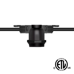 COMMERCIAL GRADE STRING LIGHTS, NON-SUSPENDED, 120V, 100' LENGTH, 48 SOCKETS - LS-NS-48-100'