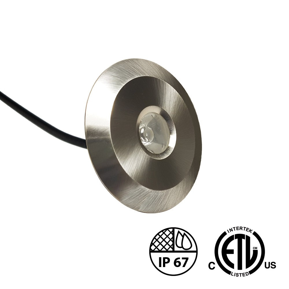 M1 - 1 POWER LED DECK AND STEP LIGHT - 12V - 1W - WET LOCATION RATED - WARM WHITE 2700K