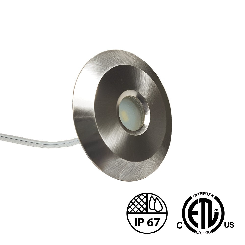 M2 - 2 LED DECK AND STEP LIGHT, 12V, 0.5W, WET LOCATION RATED, WHITE 5000K