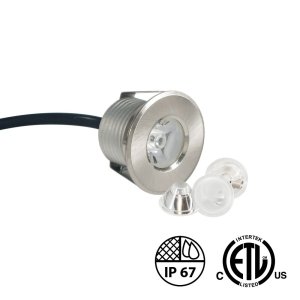 LUMINAIRE LED MX-1 POWER POUR TERRASSE ET MARCHES - 12V - 2W - USAGE EXTÉRIEUR HUMIDE - BLANC CHAUD 3000K