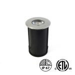 RD13 INGROUND DECK OR STEP LED LANDSCAPING LIGHT - 3W - 12V DC - OUTDOOR RATED IP67 - 3000K