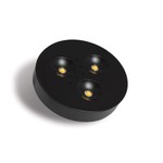 LUMINAIRE LED PUCK RD15 EN SAILLIE OU ENCASTRE 12V 3W NOIR BLANC FROID 6000K