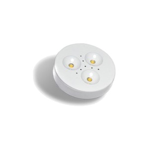 RD15 SURFACE MOUNT OR RECESSED POWER LED PUCK LIGHT, 12V, 3W, WHITE, COOL WHITE 6000K