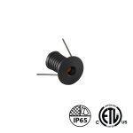 ULTRA MINI RD21, 12V DC, 0.5W DECK & STEP LIGHT, BLACK TRIM, WARM WHITE 3000K