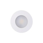 RD7 RECESSED LED CABINET LIGHT - 12V - 2W - WHITE TRIM - WARM WHITE 3000K - LS-RD7-WT-3K