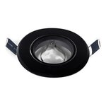 ENJOLIVEUR ROND PIVOTANT NOIR, COMPATIBLE: MR16 / RD10 / RD7 - LS-RDS-BK