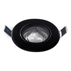 ROUND SWIVEL TRIM, BLACK, FITS: MR16 / RD10 / RD7 , BLACK - LS-RDS-BK