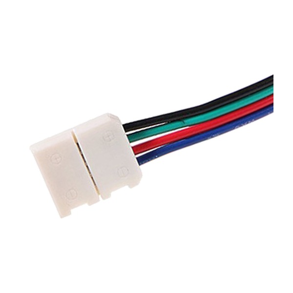 CONNECTEUR SANS SOUDURE SC2 RGB À UNE EXTRÉMITÉ POUR RUBAN LED FLEXIBLE 5050 RGB