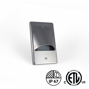 MOTEUR DE LUMINAIRE DE MARCHE HAUTE TENSION RT05 - 120V - 2W - POUR BOÎTE DE JONCTION SIMPLE - BLANC CHAUD 3000K