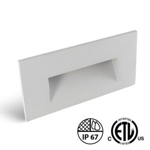 GARNITURE BRICK LIGHT POUR BOÎTIER ENCASTRÉ (RH) NICKEL BROSSÉ