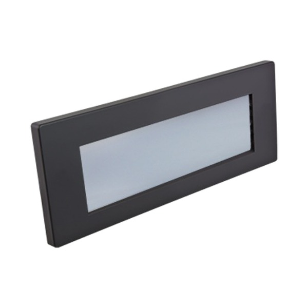BRICK LIGHT HORIZONTAL TRIMS, SCREWLESS WINDOW, BLACK
