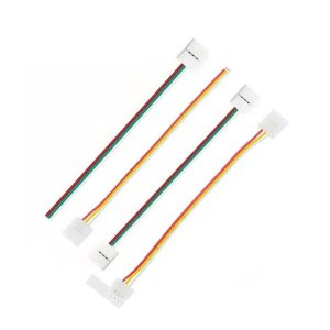CONNECTEUR DOUBLE EXTRÉMITÉ AVEC FIL POUR RUBAN LED 3528 - 60 ET 120 LED