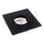SQUARE SWIVEL TRIM, BLACK, FITS: MR16 / RD10 / RD7
