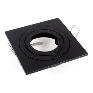 SQUARE SWIVEL TRIM, BLACK, FITS: MR16 / RD10 / RD7