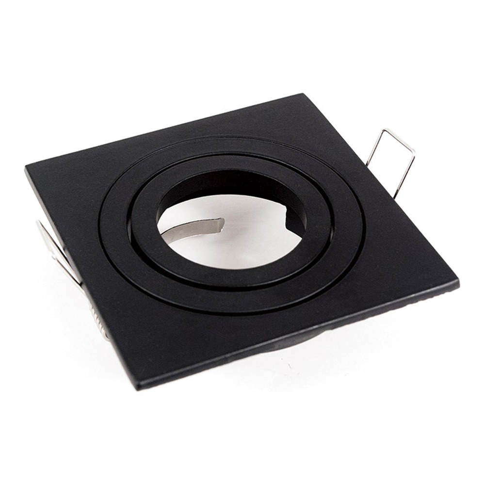 SQUARE SWIVEL TRIM, BLACK, FITS: MR16 / RD10 / RD7