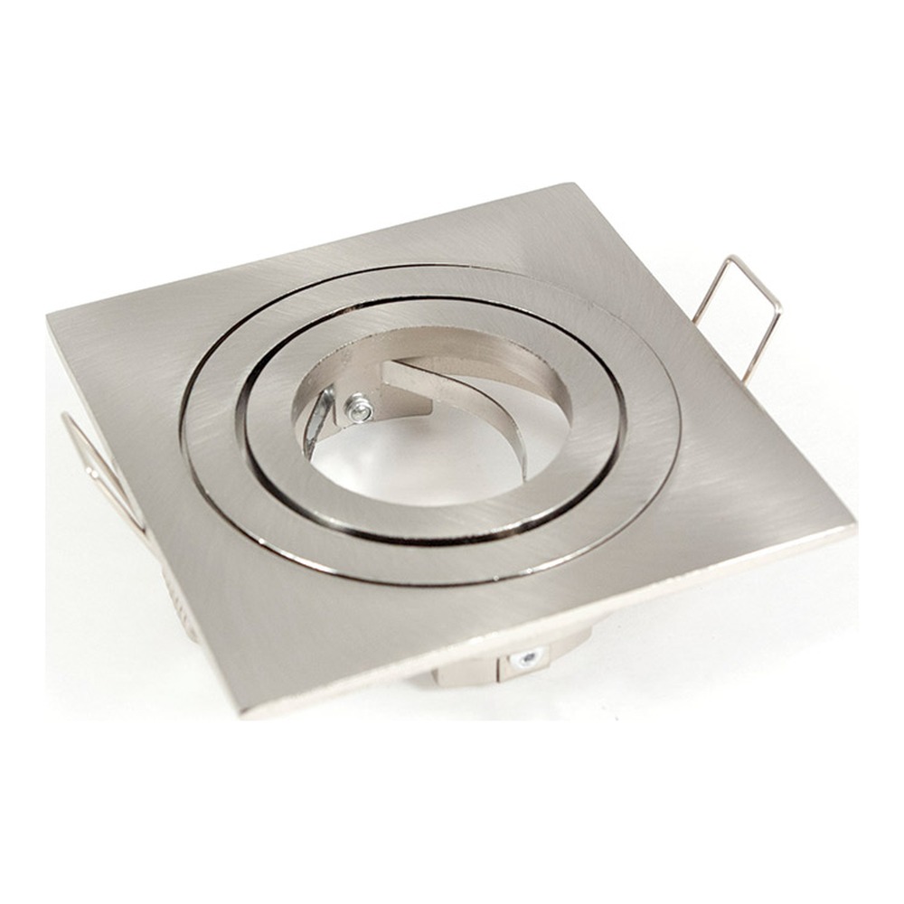 SQUARE SWIVEL TRIM - BRUSHED NICKEL - FITS: MR16 / RD10 / RD7