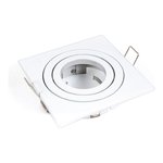 SQUARE SWIVEL TRIM, WHITE, FITS: MR16 / RD10 / RD7