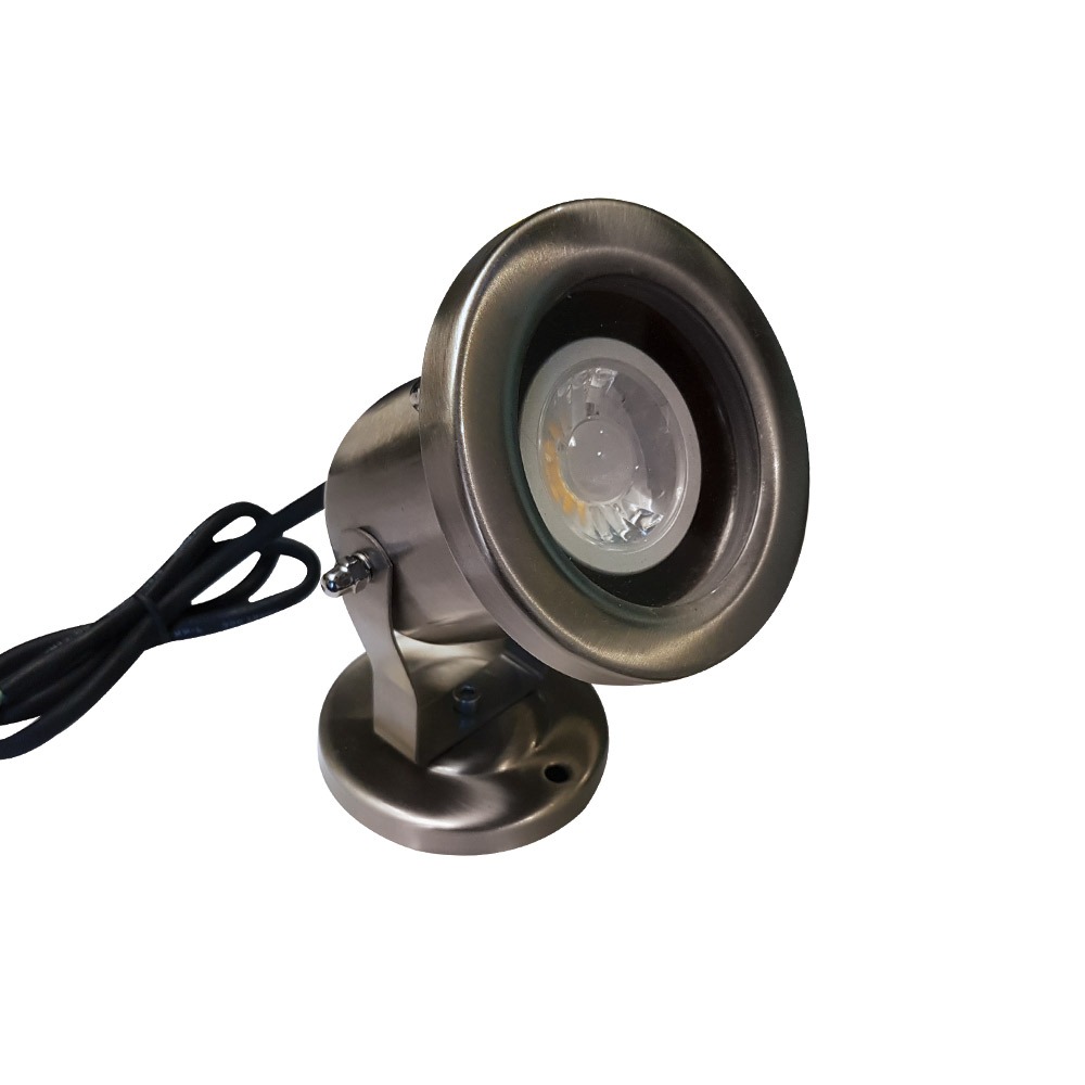 WATERPROOF LED SPOTLIGHT HOUSING FOR MR16, 12V DC, UNDERWATER RATED