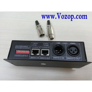 DÉCODEUR DMX 4 CANAUX - ENTRÉE 12-24V CC - 4A PAR CANAL