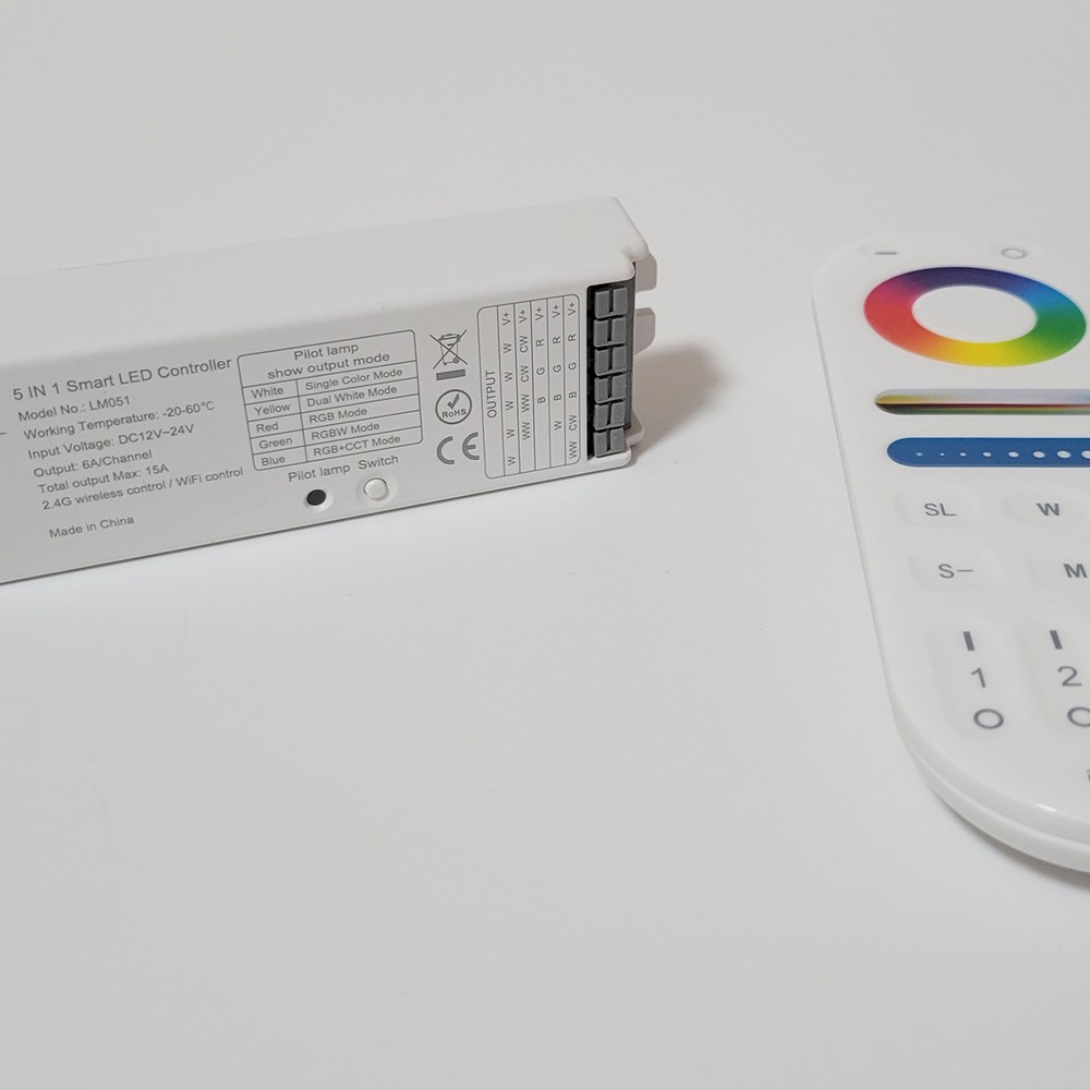 RGBW WALL MOUNT REMOTE FOR LS-RCV-MZ8A (INDOOR) OR LS-RCV-O-MZ5A (OUTDOOR RECEIVER)