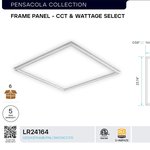 POWER FEED CONNECTOR TO WIRE LEAD FOR EDGE LIT RIGID BARS - FEMALE - 36" (915MM)