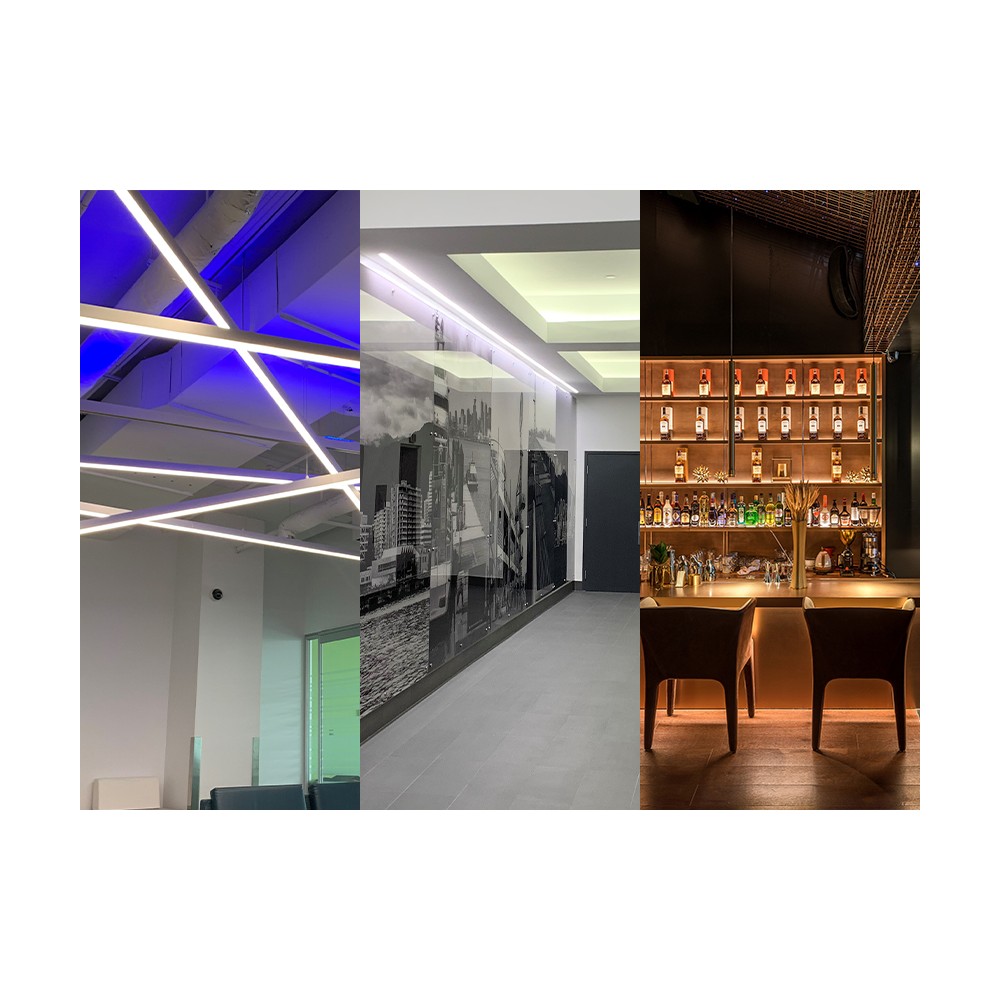 OUTDOOR EDGE LIT RIGID BACKLIGHTING LIGHT BOX BAR - 24V DC - 28W + 18 LEDS/PIECE - 900MM LONG - DIMMABLE 6500K