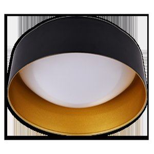 LED CEILING LIGHT 15'' 3/4 CL23 (3CCT) BLACK/GOLD