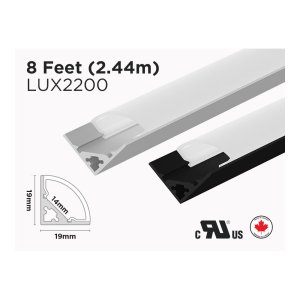8 FEET 45 DEGREE ALUMINUM PROFILE FOR LED STRIP (LUX2200)