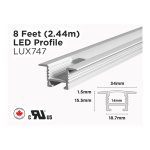 8 FEET ALUMINUM U SHAPE PROFILE FOR LED STRIP (LUX747)