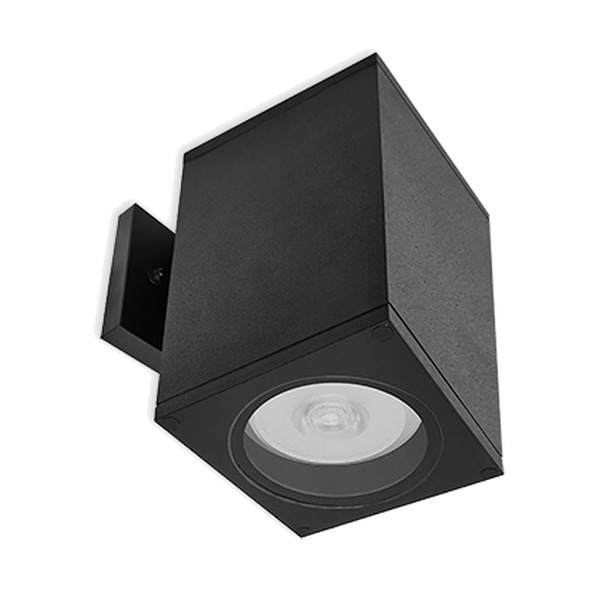 LWL-DS30-PH - SQUARE, DOWNLIGHT, FOR PAR30 OR PAR20 BULB NOT INCLUDED, PROTECTIVE GLASS INCLUDED. E26 SOCKET. 43/4 W X 43/4 D X 81/8 H. PHOTOCELL (TURNS ON AND OFF WITH DAYLIGHT) - BLACK