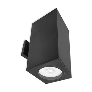 LWL-UDS30-PH - SQUARE, UP AND DOWN LIGHT, FOR PAR30 OR PAR20 BULB NOT INCLUDED, PROTECTIVE GLASS INCLUDED. E26 SOCKET. 43/4 W X 4.3/4 D X 12 H. PHOTOCELL (TURNS ON AND OFF WITH DAYLIGHT) - BLACK