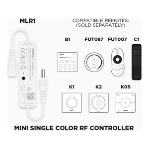 MINI SINGLE COLOR RF CONTROLLER (MLR1)