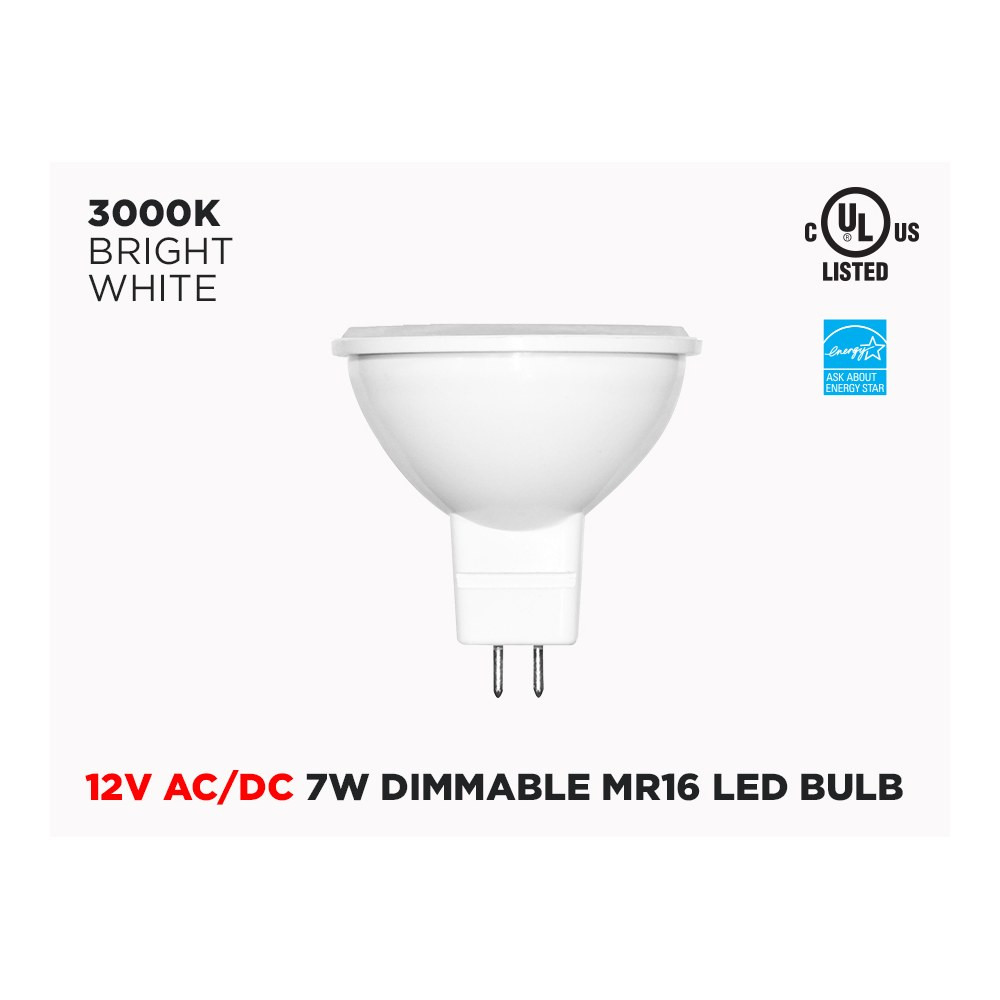12V AC/DC MR16 7W LED LIGHT BULB