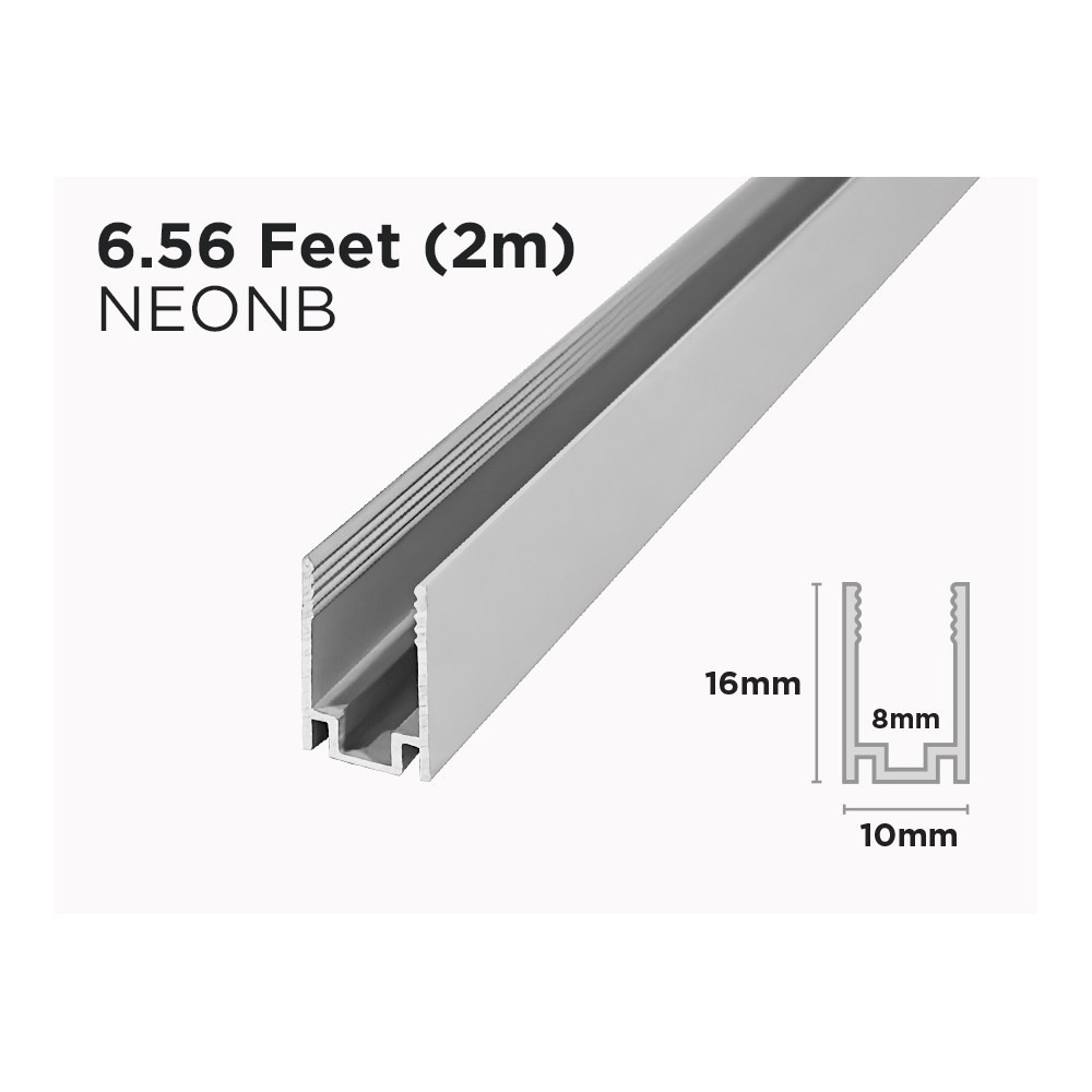 2M ALUMINUM PROFILE FOR 8MM NEON FLEX