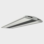 LED Baseboard Aluminum Profile in black finish