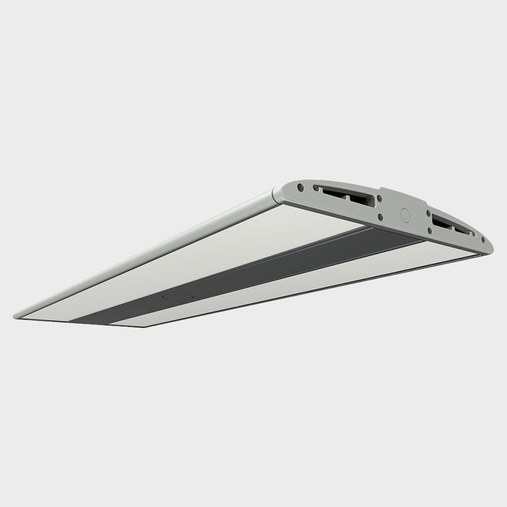LED Baseboard Aluminum Profile in black finish