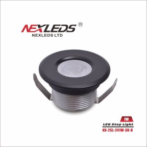 3K Small Round Step Light (in black) (NX-2SL-241W-3K-B)