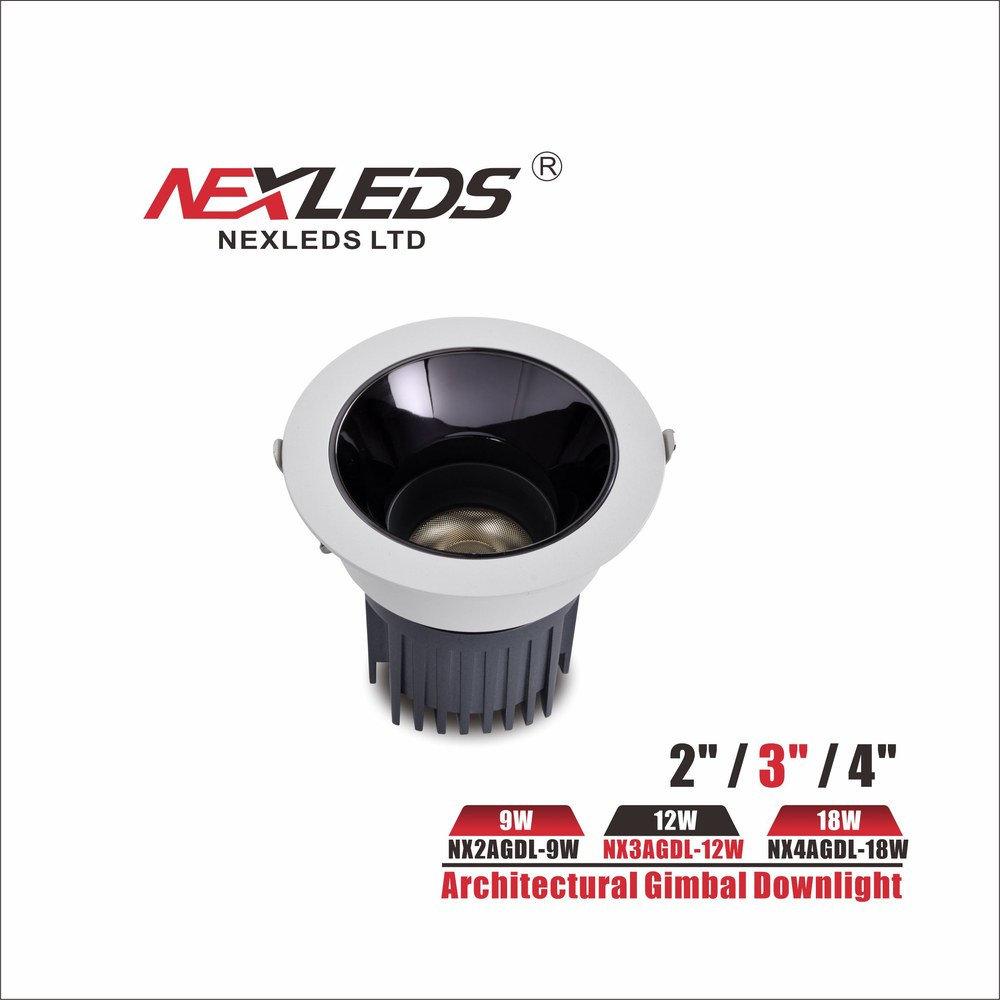 LUMINAIRE ENCASTRÉ À ROTULE ARCHITECTURAL LED 3"