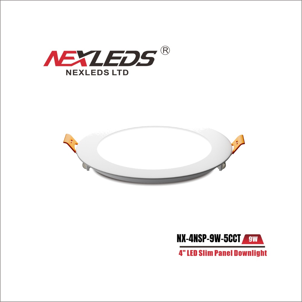 4 INCH 5CCT SLIM PANEL WETLOCATION WHITE (NX-4NSP-9W-5CCT)