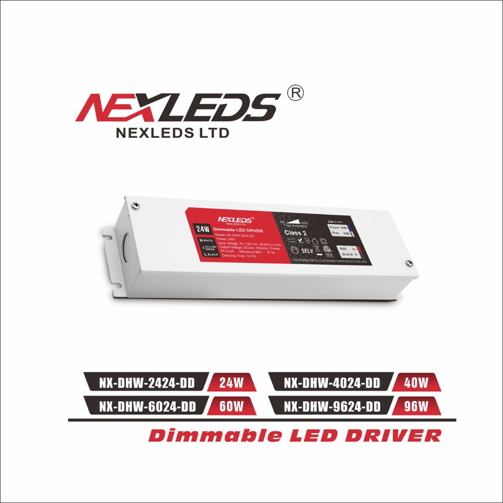 LED CLASS 2 TRIAC and 0-10V magnetic DIMMABLE 24V (NX-DHW-6024-DD)