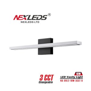 LED VANITY LIGHT - NX-DVL2-18W-3CCT-B