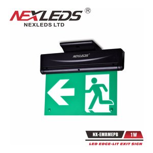 PLASTIC EDGELIT BLACK 120-347 120 MIN BATTERY