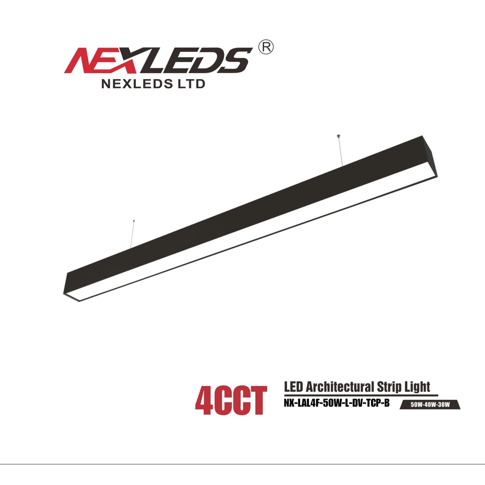 LED ARCHITECTURAL LINEAR LIGHT UP AND DOWNLIGHT ADJUSTABLE [4FT. BLACK]