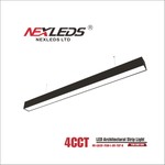 LED ARCHITECTURAL LINEAR LIGHT UP AND DOWNLIGHT ADJUSTABLE [6FT. BLACK]