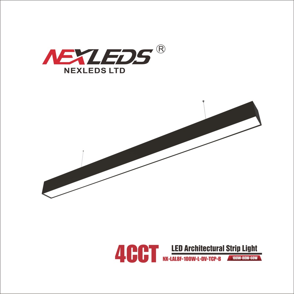 LED ARCHITECTURAL LINEAR LIGHT UP AND DOWNLIGHT ADJUSTABLE [8FT. BLACK]