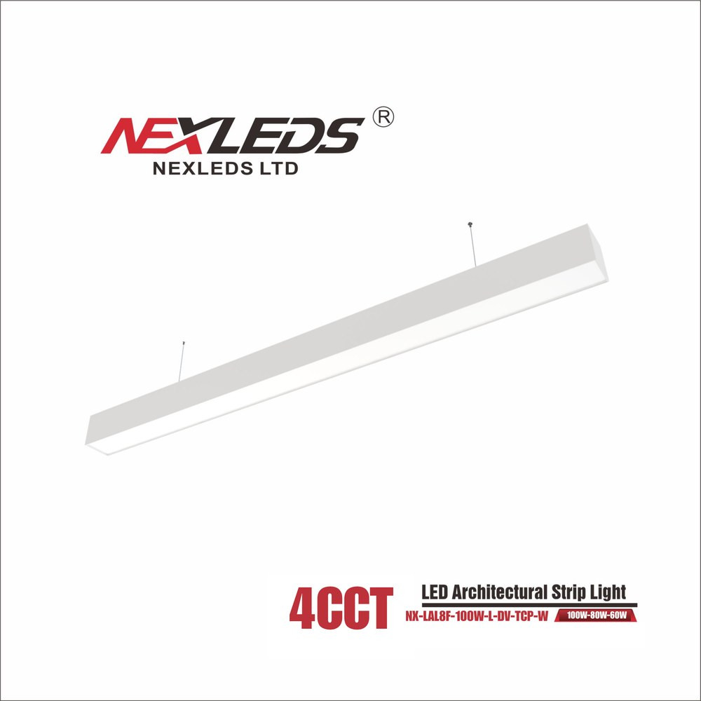 LED ARCHITECTURAL LINEAR UP AND DOWNLIGHT ADJUSTABLE FIXTURE [8FT. WHITE]