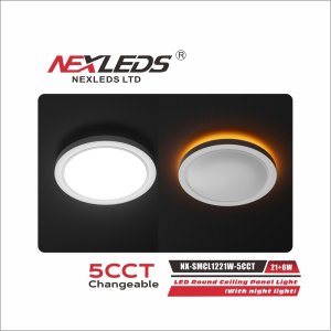 12" Round Ceiling Panel Light (With Night Light)
