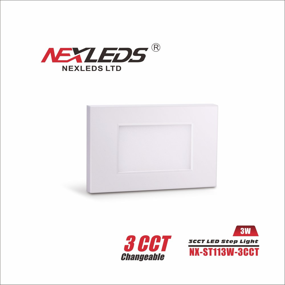 3CCT LED STEP LIGHT 3W - WHITE