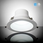6” DUAL SELECTABLE ROUND COMMERCIAL DOWNLIGHTS - 5CCT (2700K - 1000K - 1500K - 1000K - 1000K) AND WATTAGE